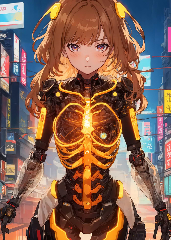 Anime Cybernetic Girl