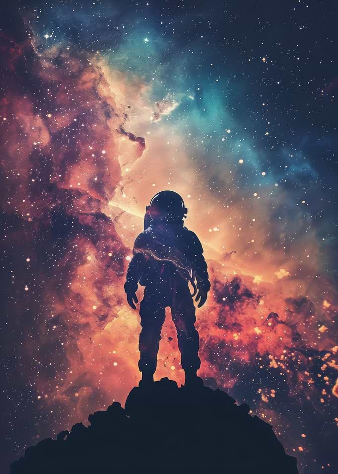 Galaxy Astro Silhouette
