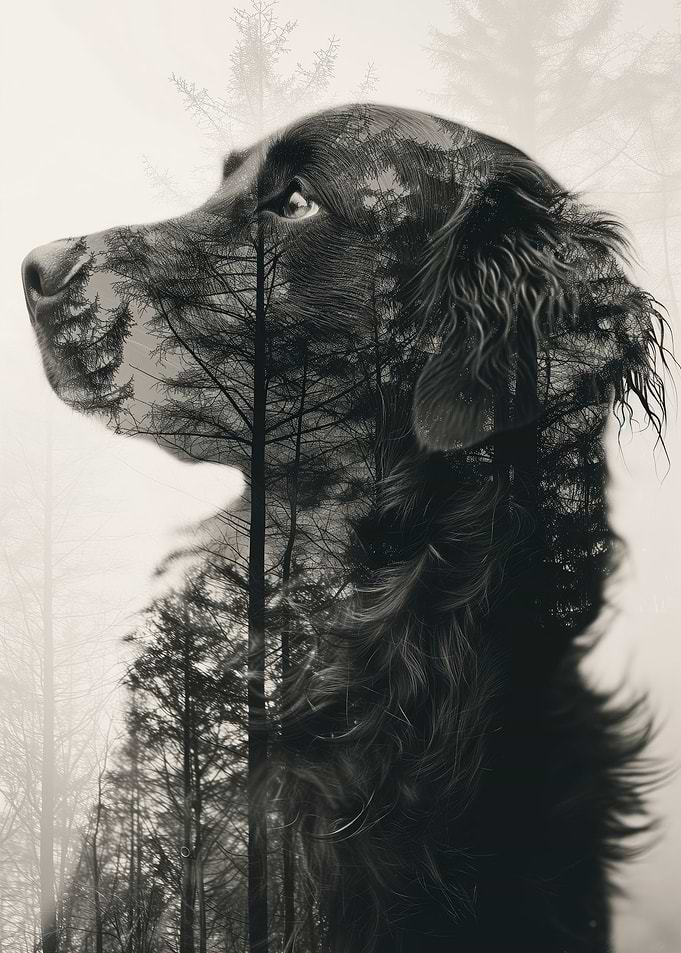 Labrador Double Exposure