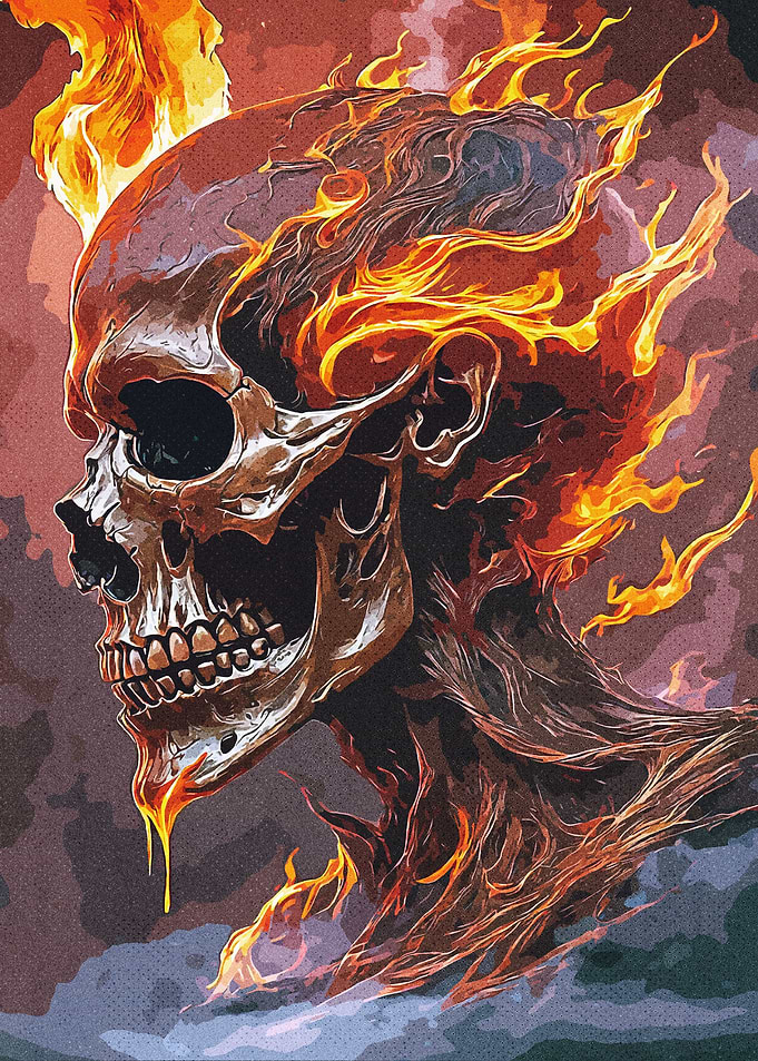 Fire Skull
