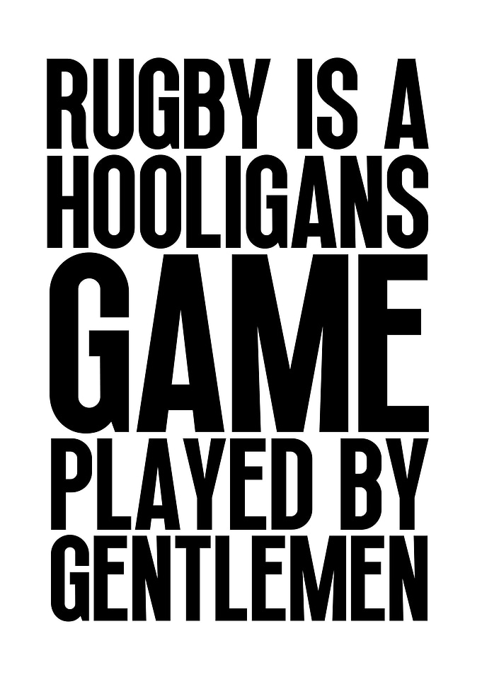 Rugby Quote Art