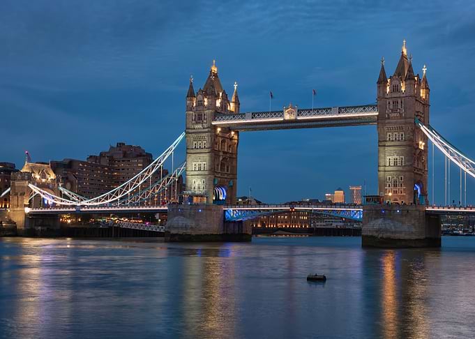 Dusk in London