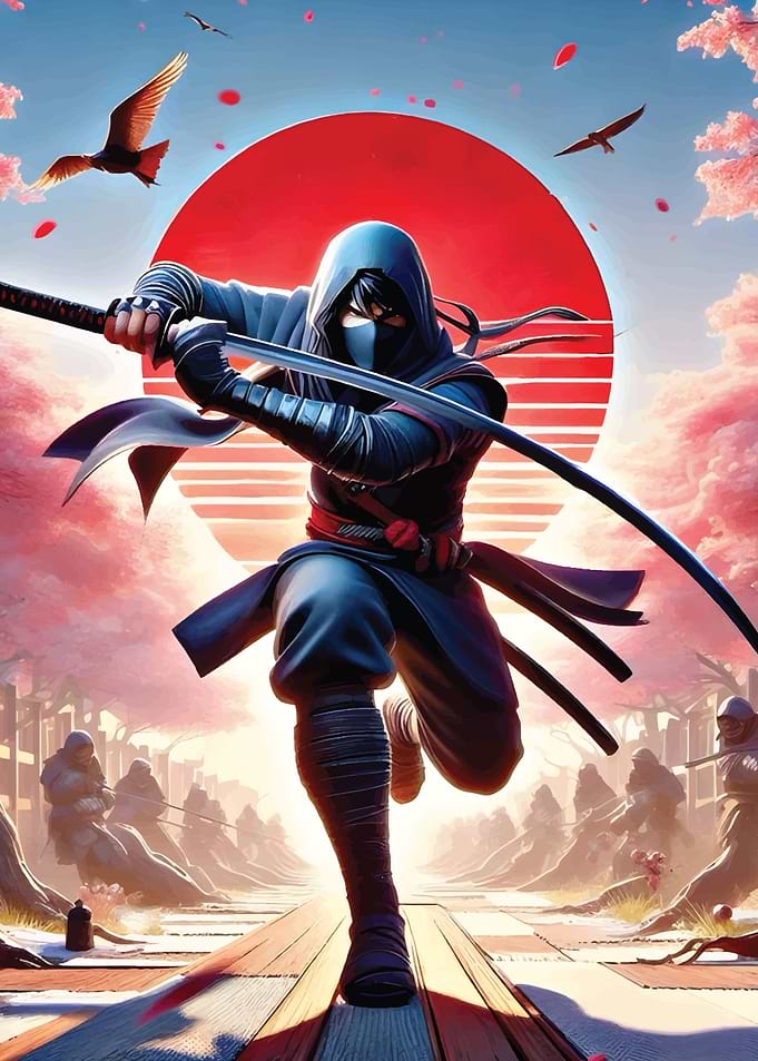 red moon samurai