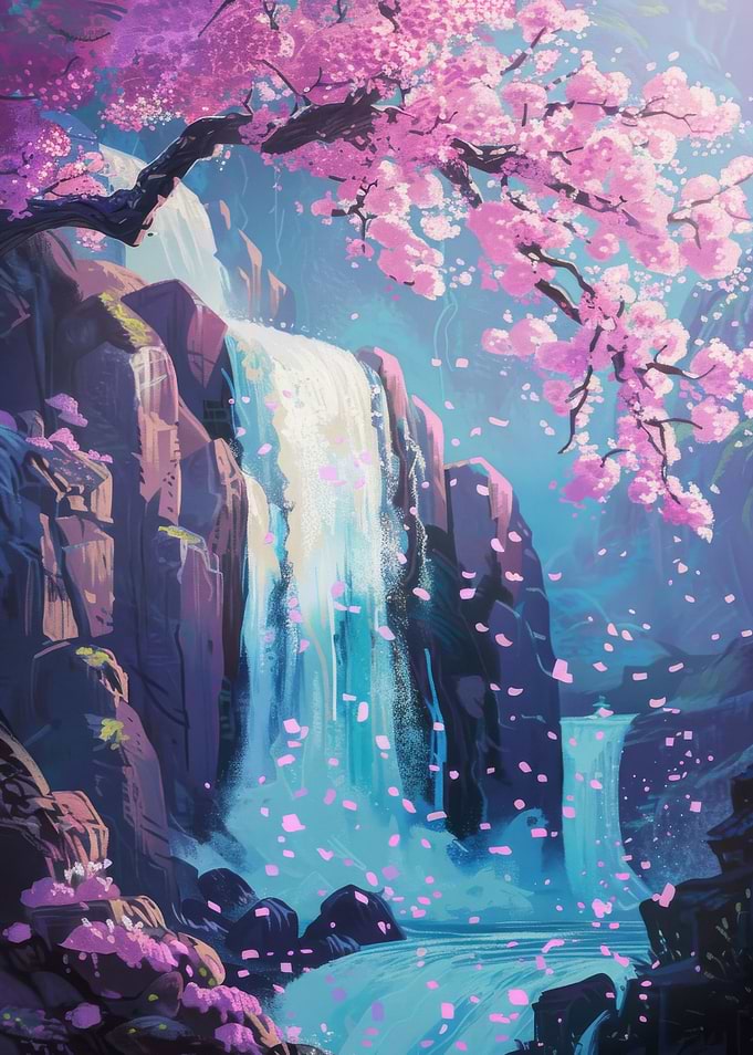 Waterfall Painting