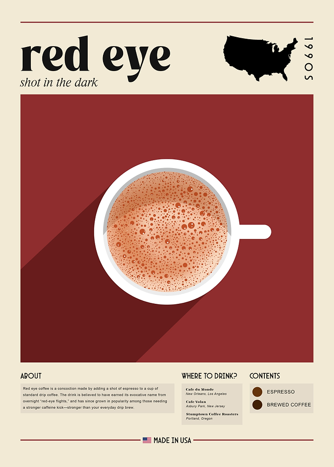 Coffee Shop Red Eye Retro