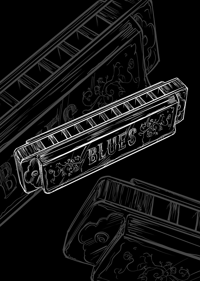 Harmonica Blues Music