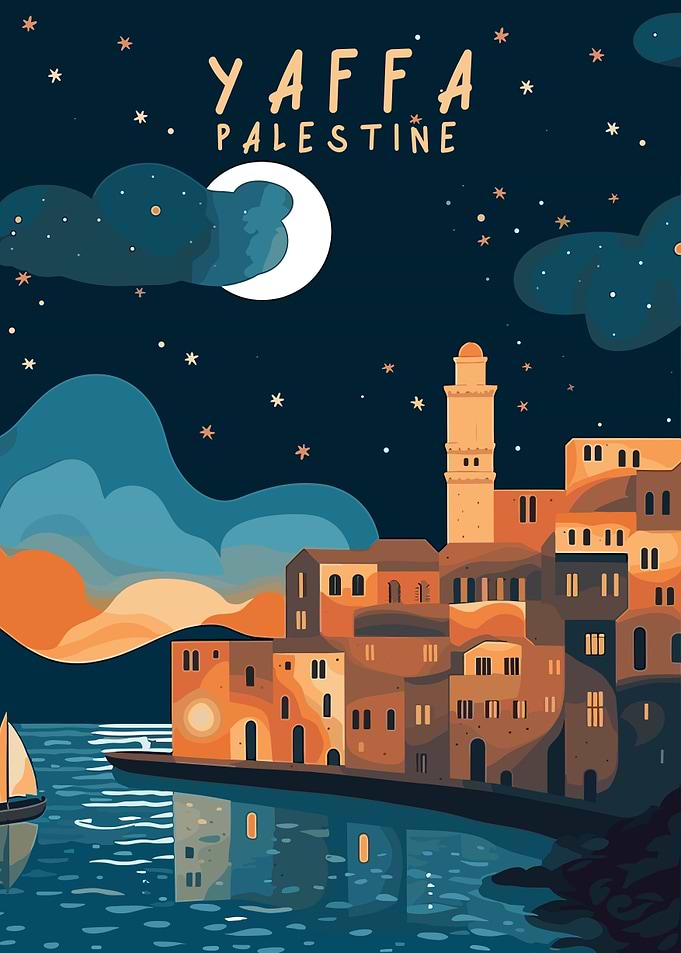 Yaffa Palestine Poster Art