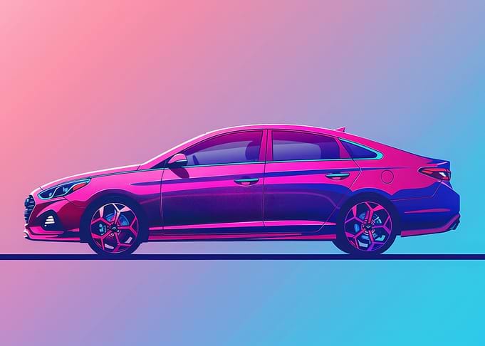 Pastel Car