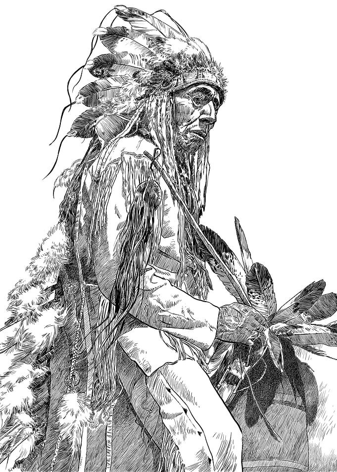 Old Cheyenne Indian