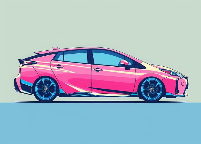 Pastel Car