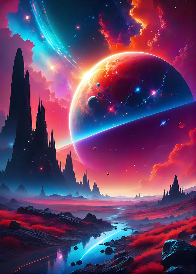 Epic Planet sci fi scene