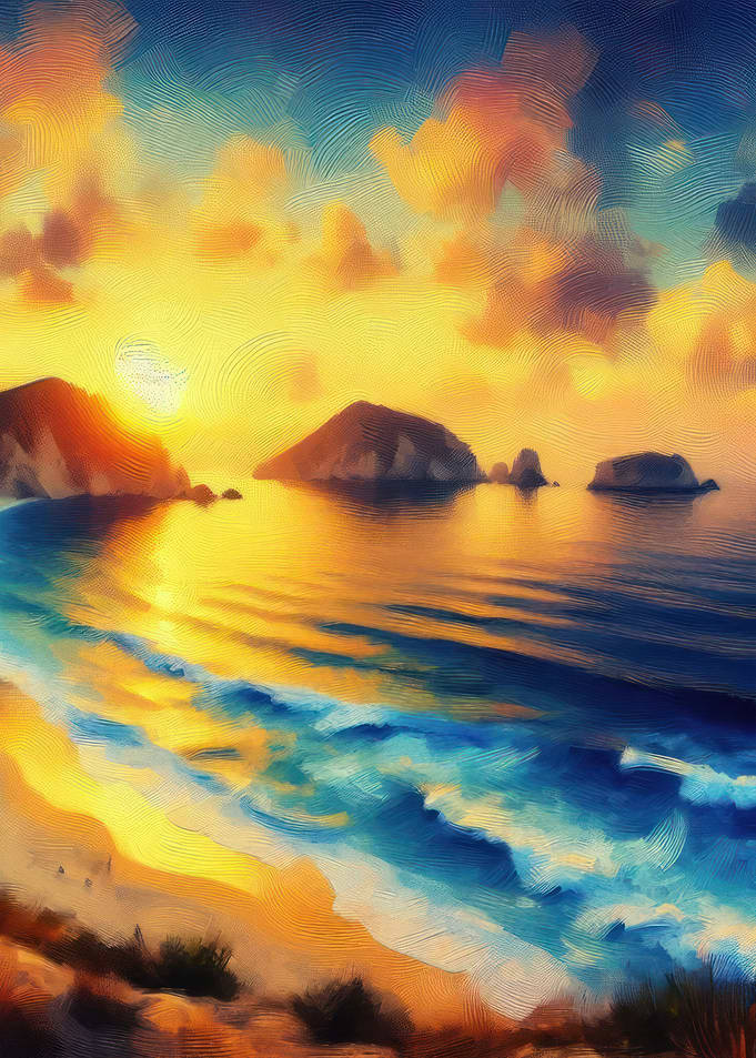 Beach Painting V7