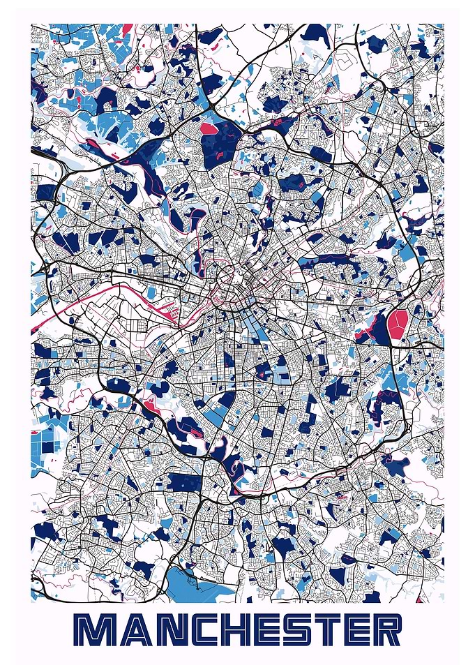 Map of Manchester
