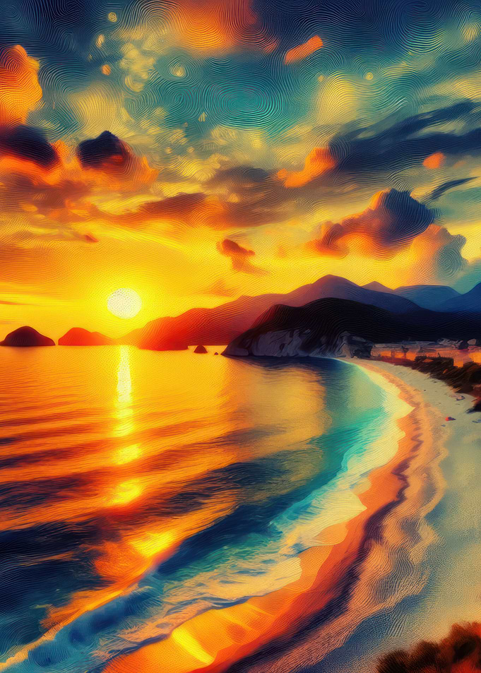Beach Painting V9
