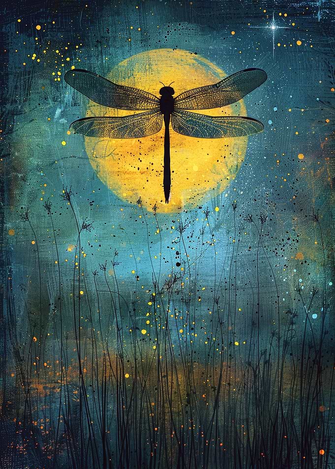 Moonlit Dragonfly