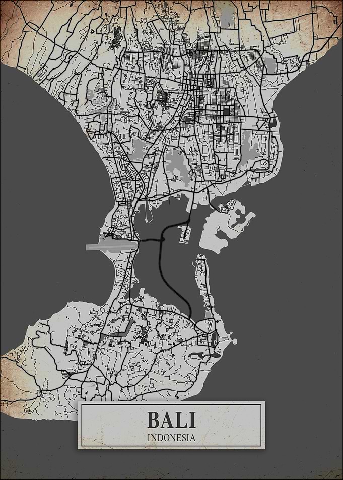 Bali Indonesia Map