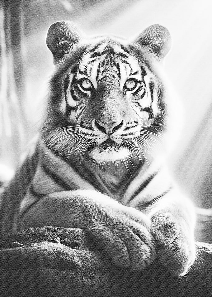 Dashing tiger