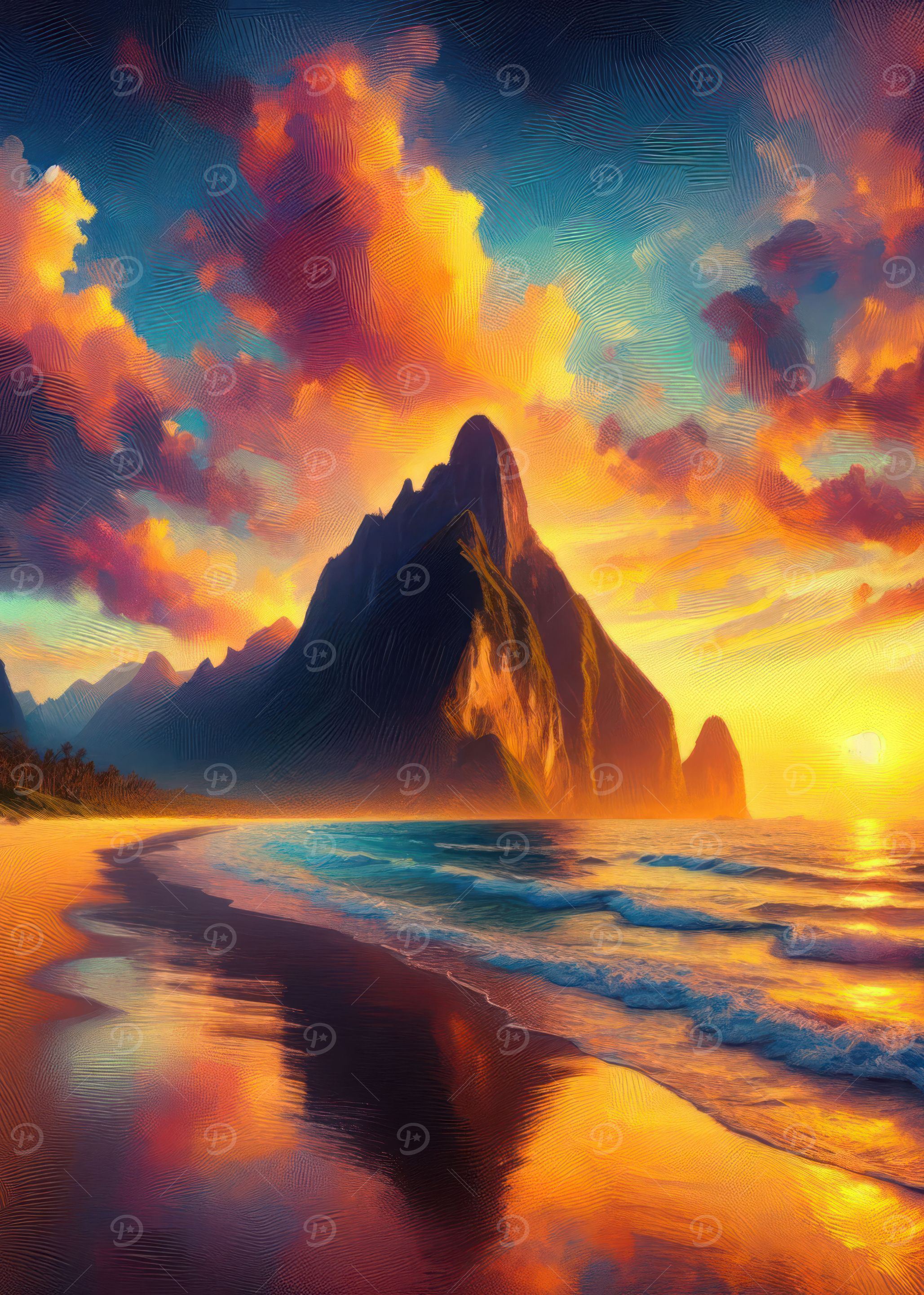 Beach Painting V8