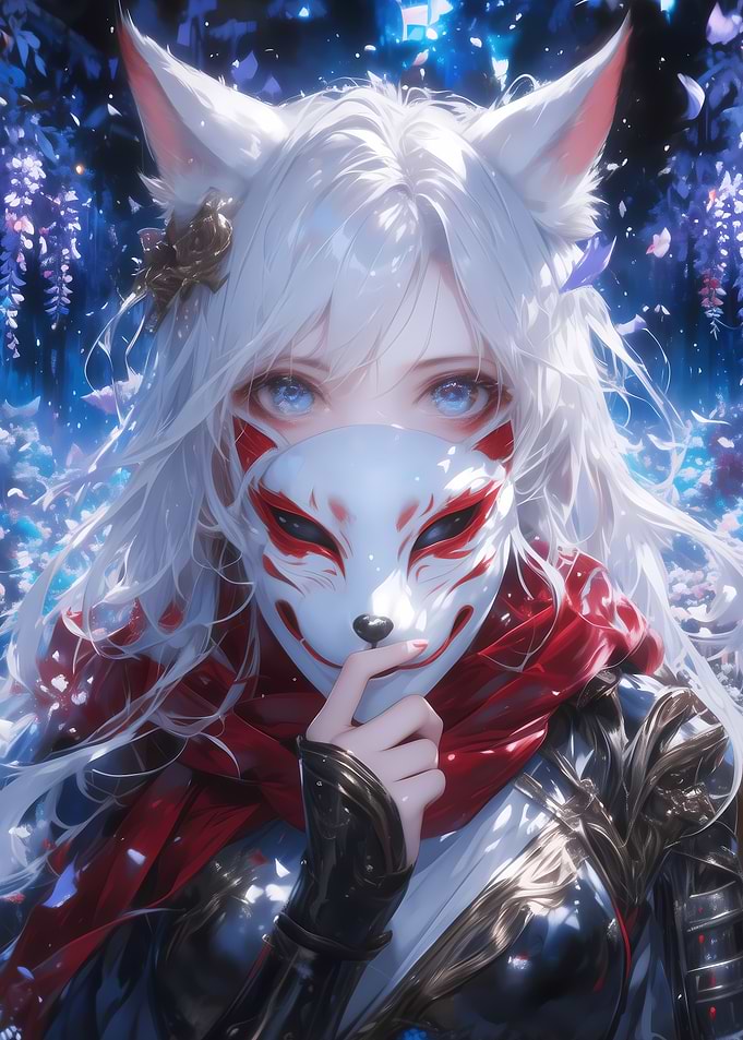 Fox Mask Hidden Face