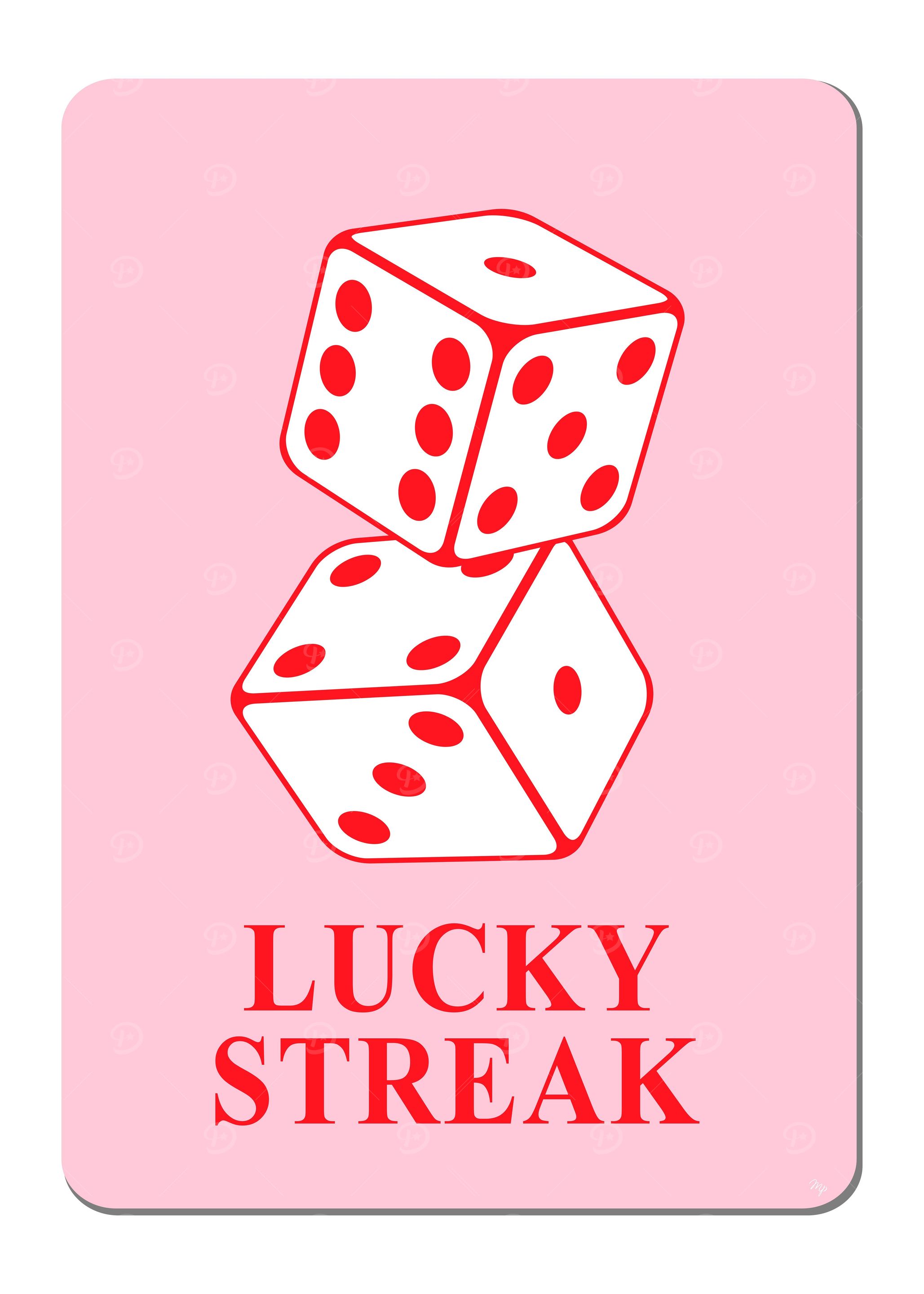 Pink Lucky Streak Dice