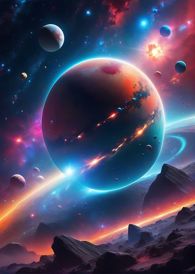 Epic Planet sci fi scene