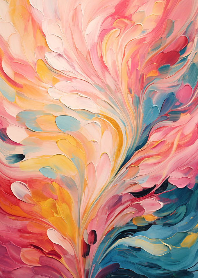 Colored paints Art Strokes