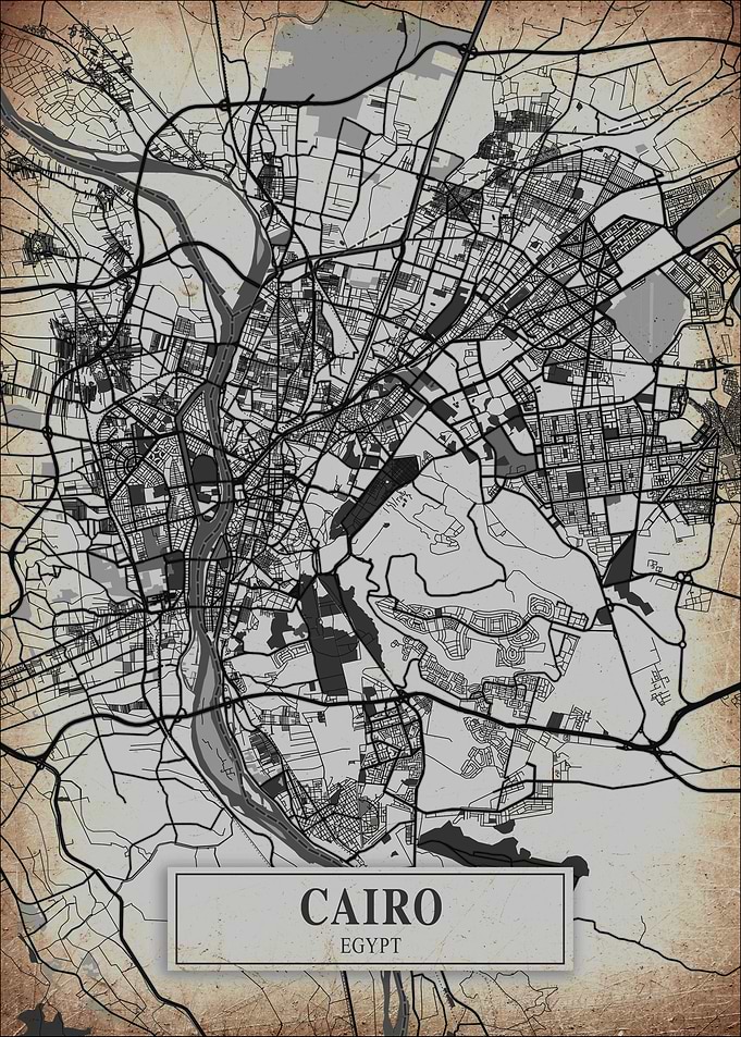 Cairo Egypt City Map