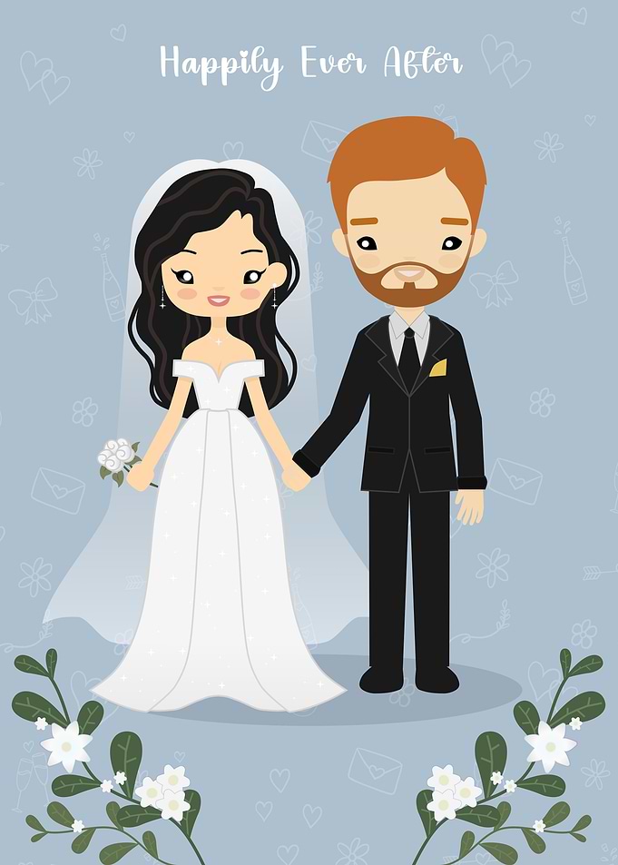 Cute Wedding Couple