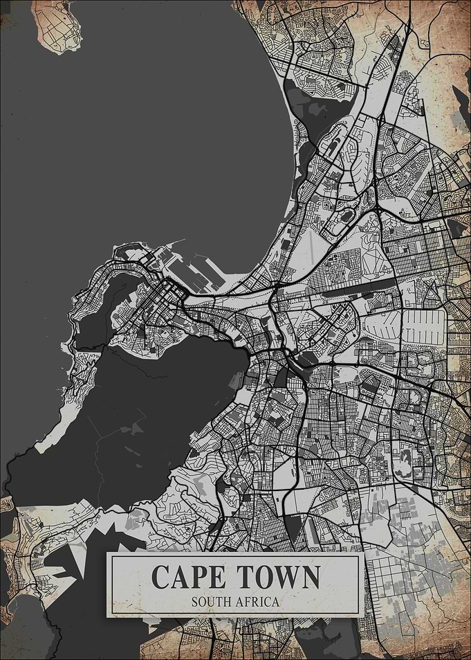 Cape Town South Africa Map
