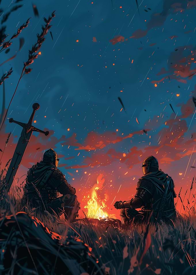two knight warrior