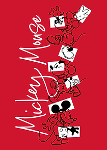 Mickey Poses Red