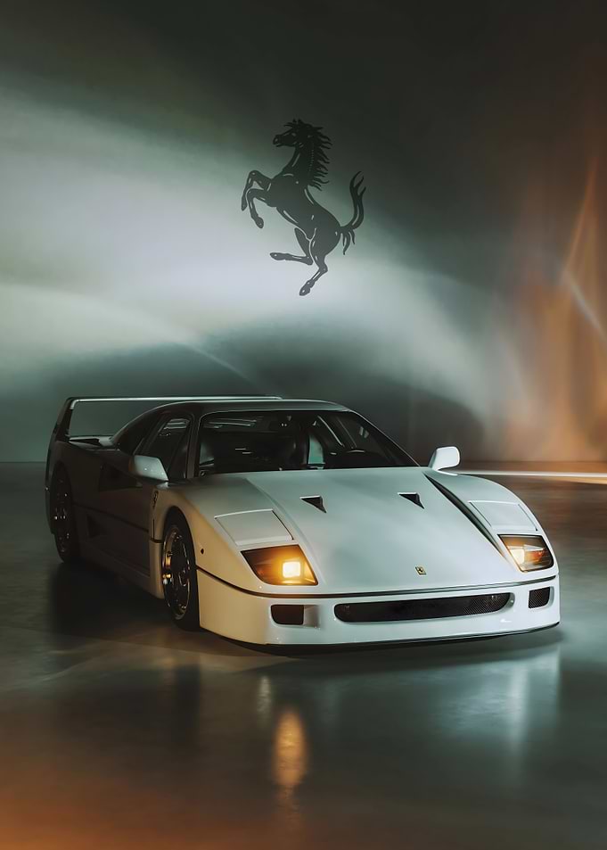 FERRARI F40 F120 PORTRAIT