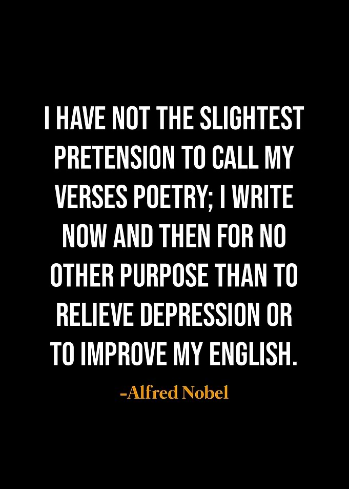Alfred Nobel quotes