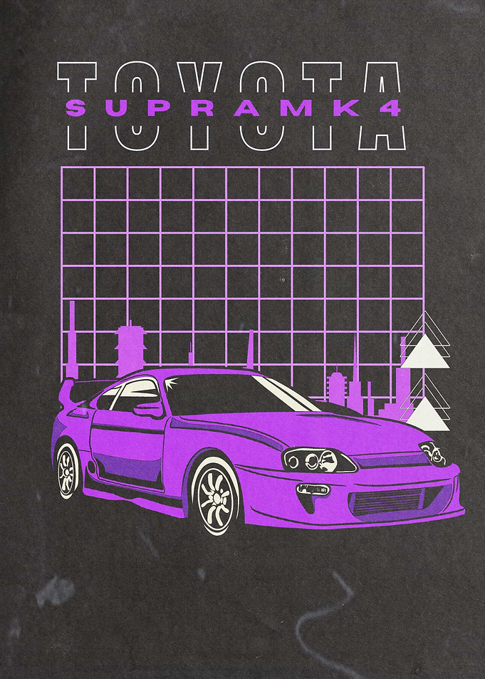 Purple Toyota Supra MK4