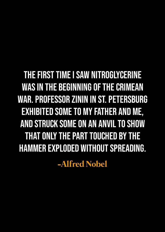 Alfred Nobel quotes