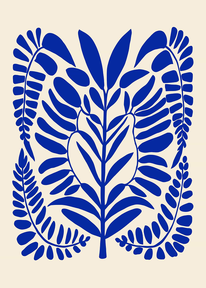 Cobalt Blue Flower