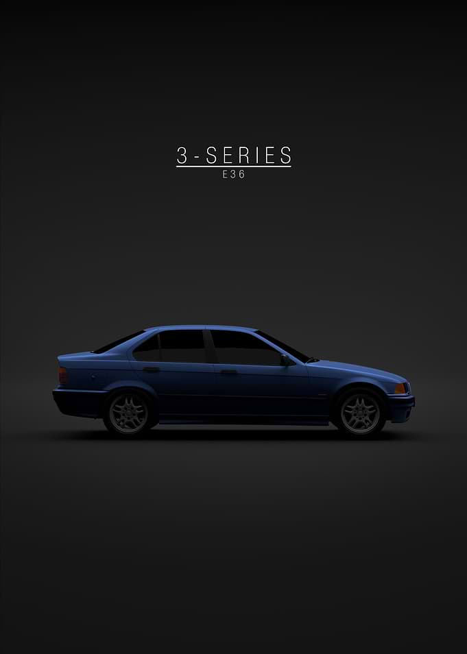 BMW E36 1994 Blue