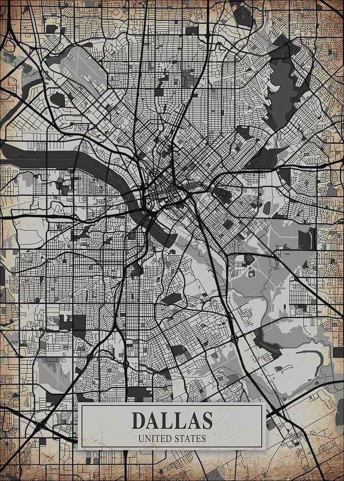 Dallas United States Map