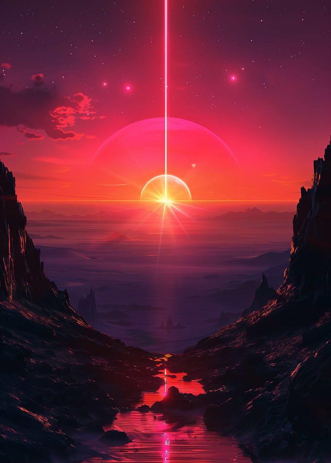 Cosmic Alignment at Sunset