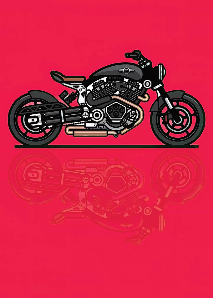 AESTHETIC MOTORCYCLE ART