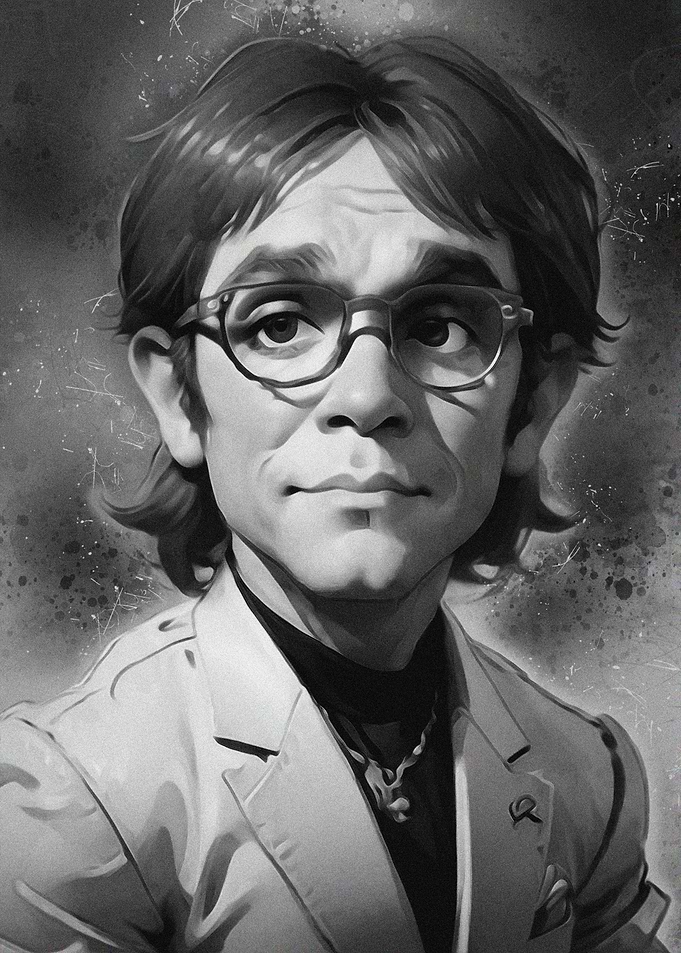 Musician legend cartoon