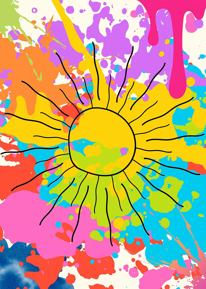 Black Sun Colorful