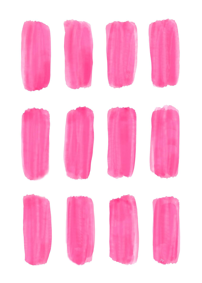 Pink Abstract Brush Stroke