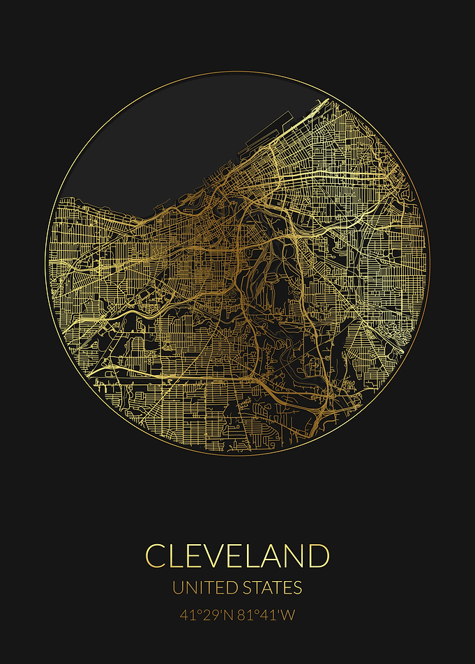 Cleveland Black Gold Map