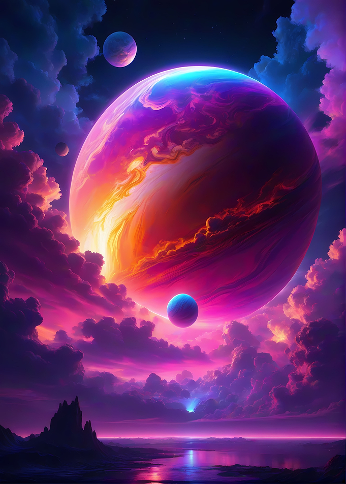 Epic Planet sci fi scene