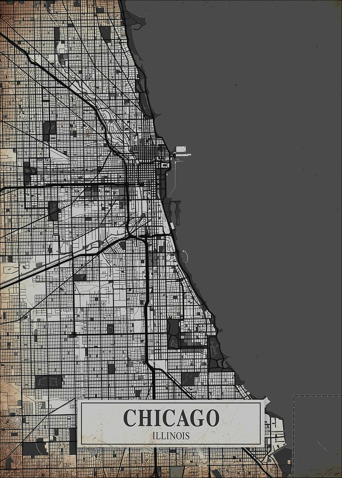 Chicago Illinois City Map