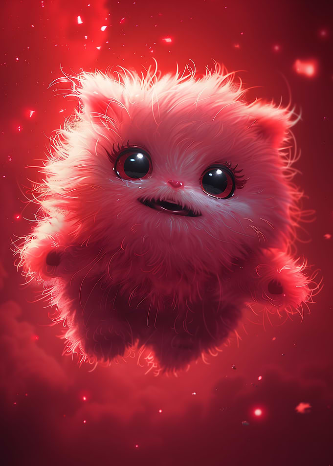 Unfluffy Red Monster