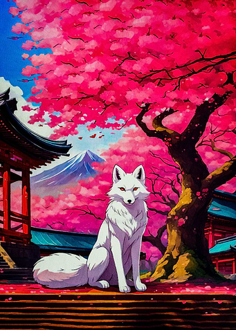 Sakura Kitsune Fox