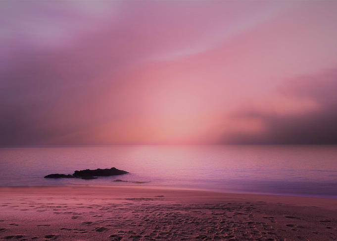 Hazy Purple Sunrise