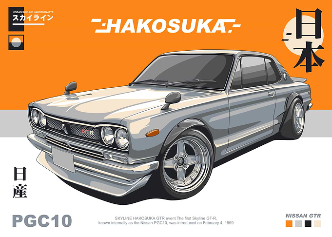 NISSAN HAKOSUKA GTR